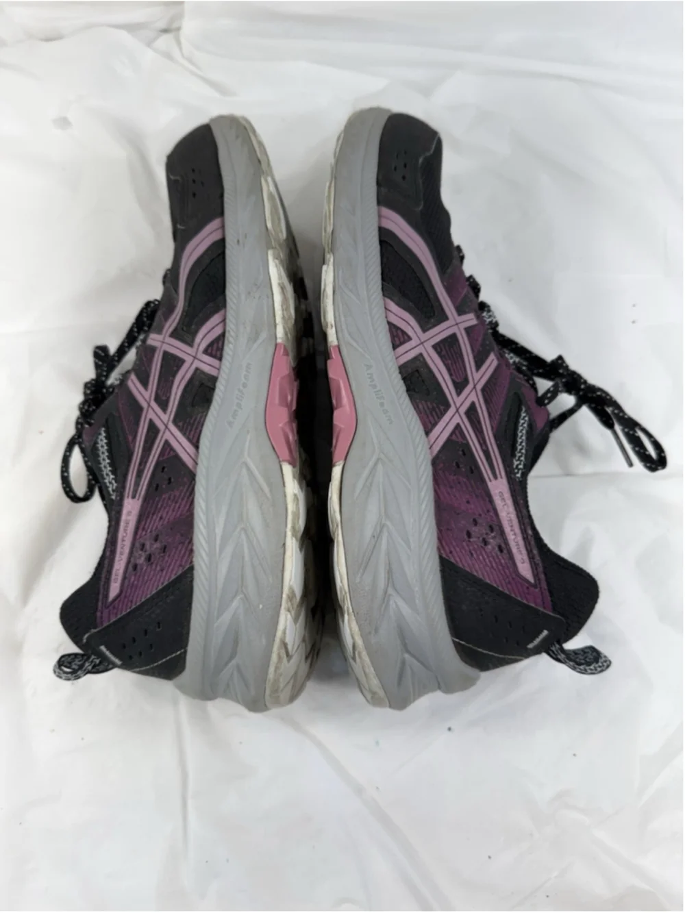 Asics Women Running Shoes Black Soft Berry Gel-Venture 9 Size 10 W